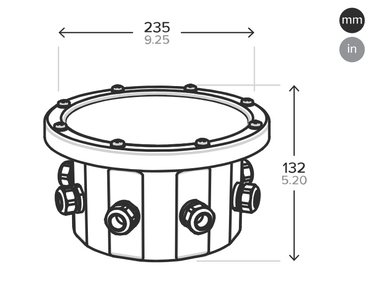 Drawing of JT fountain Cable Inlet